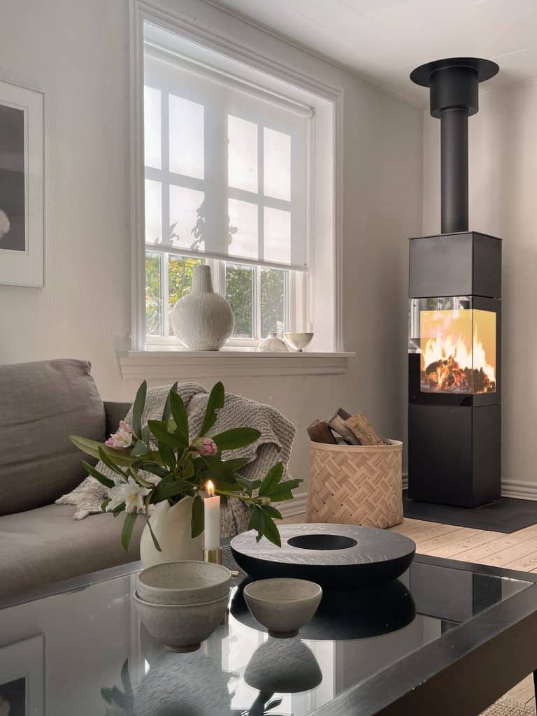 poêle à bois design