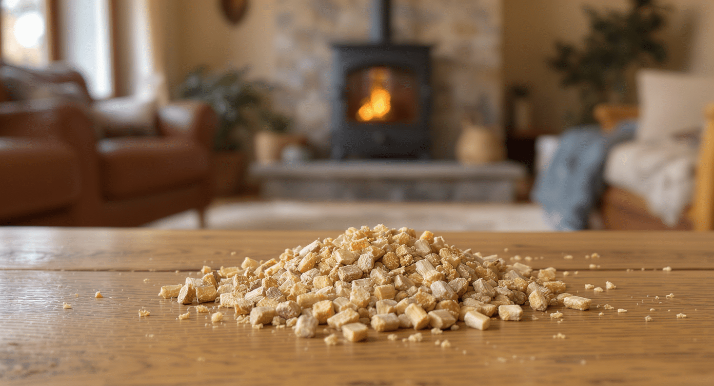 Granulés de bois pour poêle avec options de combustion efficaces