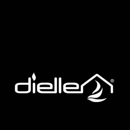 Logo DIELLE, marque italienne de poêles hybrides bois et granulés Logo DIELLE, marque italienne de poêles hybrides bois et granulés